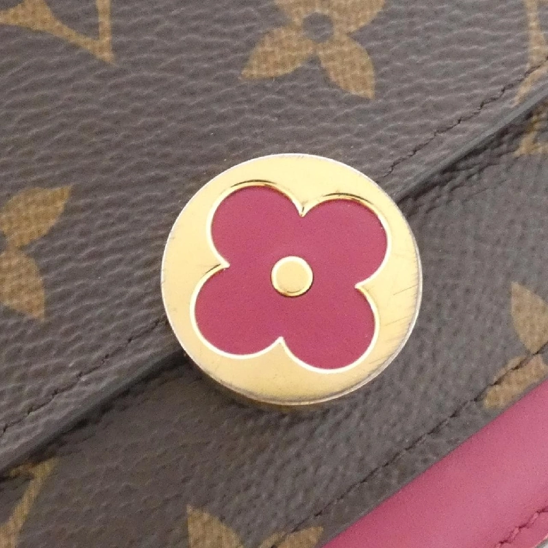 Ví xách tay Louis Vuitton Monogram Portefoy Fleur Chain M67404 621107
