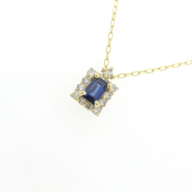 K18YG Sapphire Necklace 0.12CT - Hàng hiệu Authentic 863448