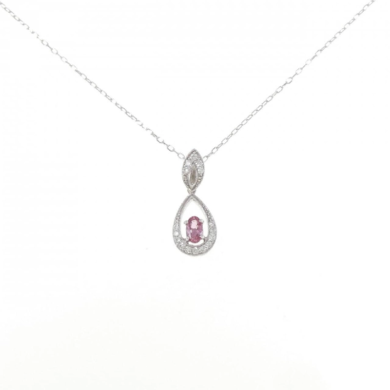K18WG Sapphire Necklace 0.318CT - Hàng hiệu Authentic 862115