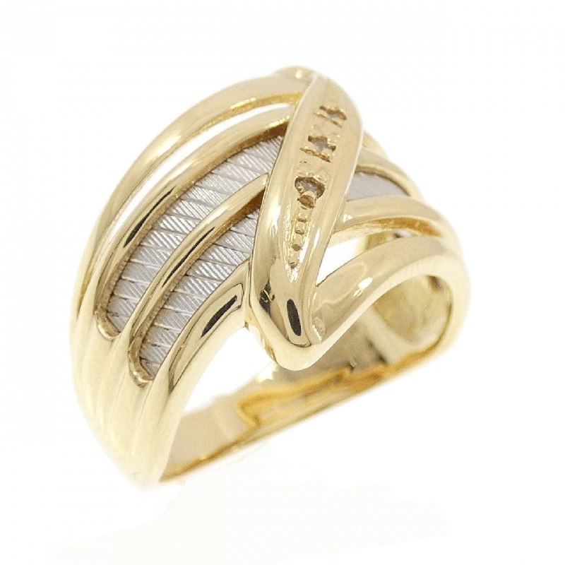 Nhẫn kim cương K18YG/PT900 0.02CT 668562