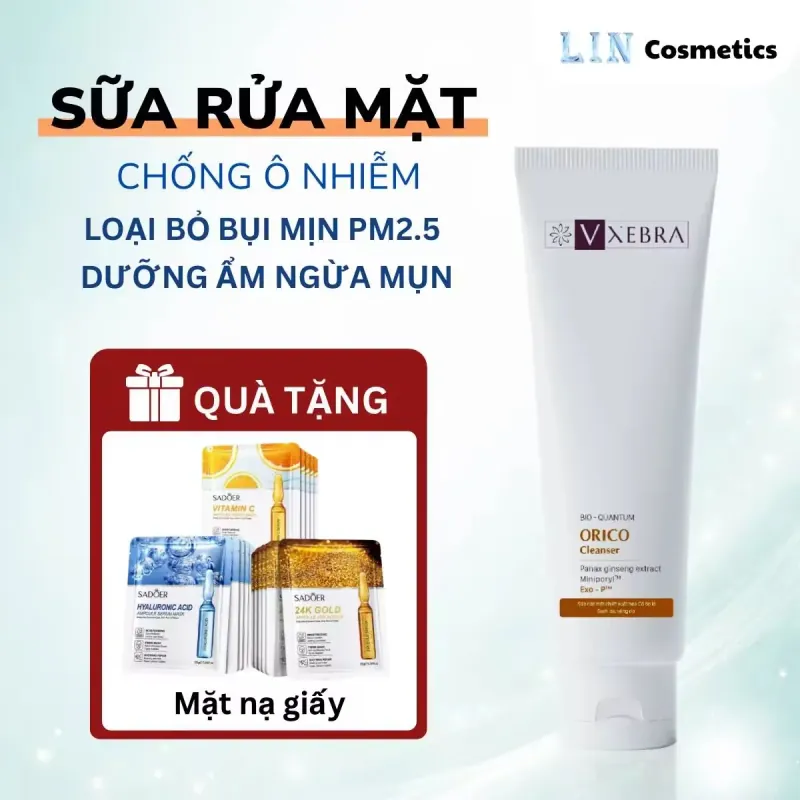 Sữa rửa mặt trị mụn, chống ô nhiễm VEXBRA ORICO 150ml 972164