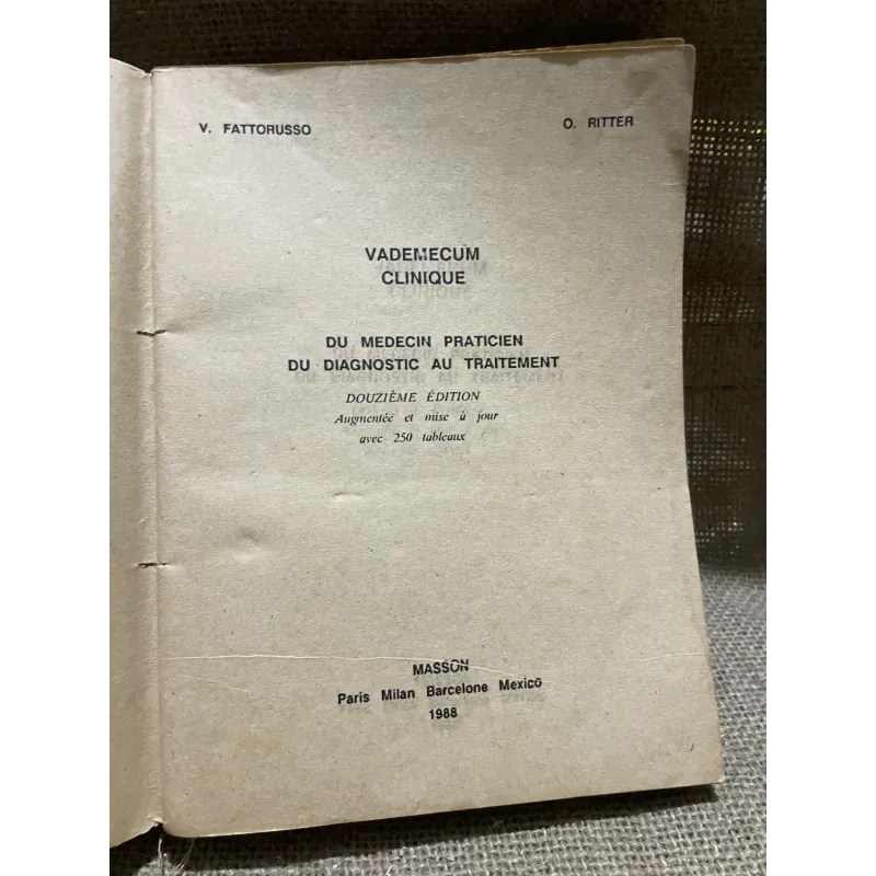 Cẩm nang lâm sàng học  - FATTORUSSO & O. RITTER - tập 3 907767