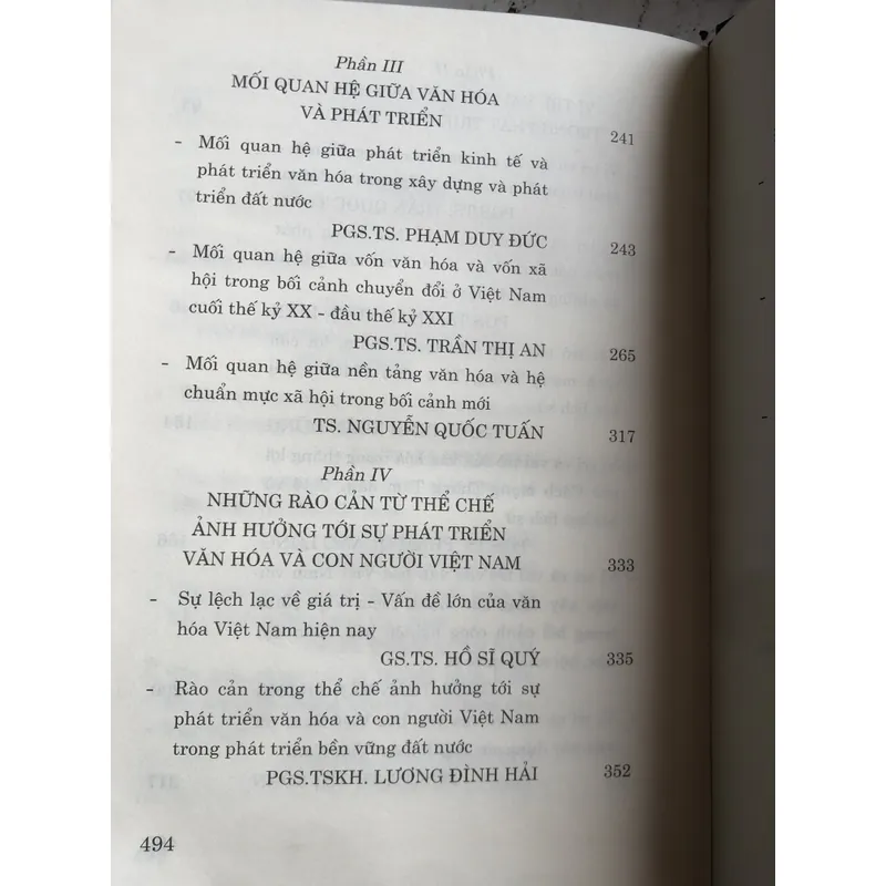 Văn hoá và phát triển: Những vấn đề của Việt Nam và kinh nghiệm của thế giới 722864