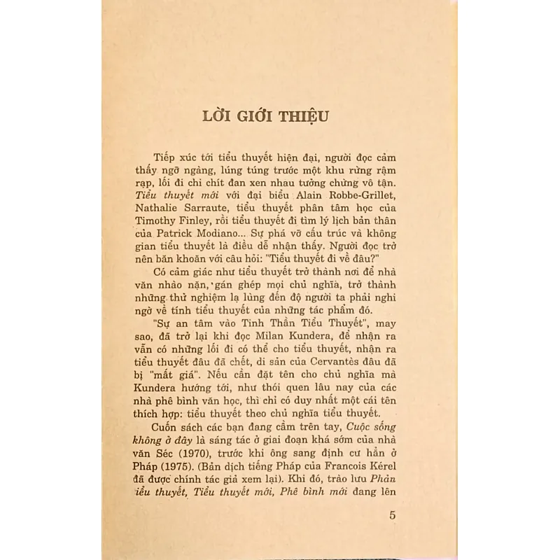 Cuộc sống không ở đây (Milan Kundera) 734653