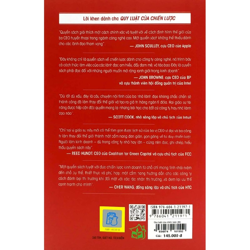 Quy Luật Của Chiến Lược - Năm Bài Học Bất Hủ Từ Bill Gates, Andy Grove Và Steve Jobs - David B. Yoffie, Michae A. Cusumano 114297