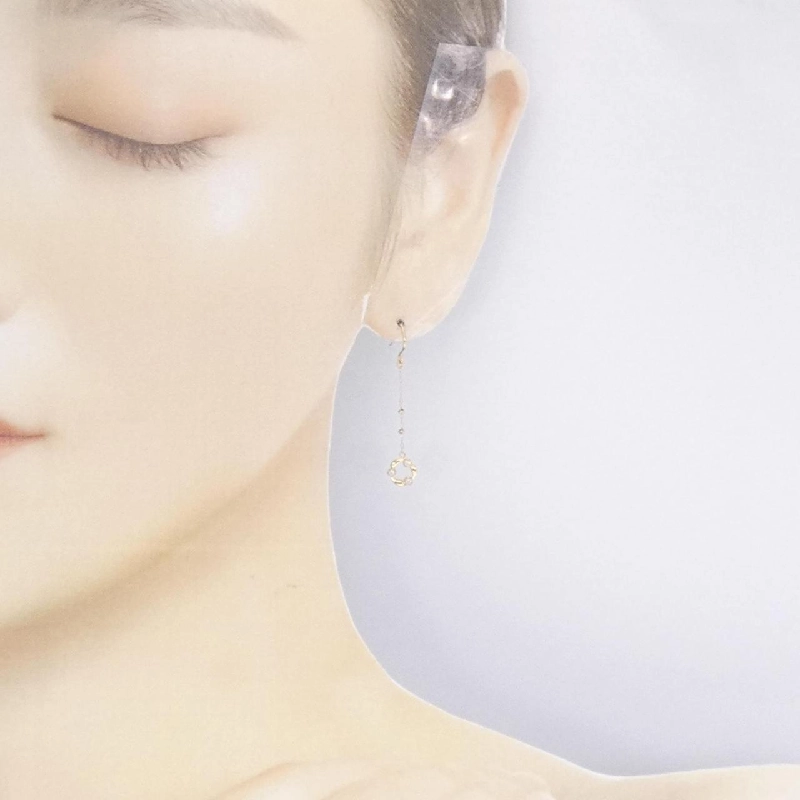 K18YG Bông tai kim cương 0.06CT - Hàng hiệu Chính hãng 877447