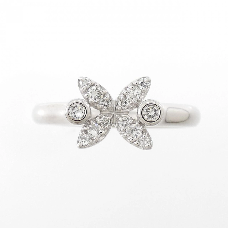 Nhẫn kim cương hoa K18WG / K18YG 0.18CT 669431