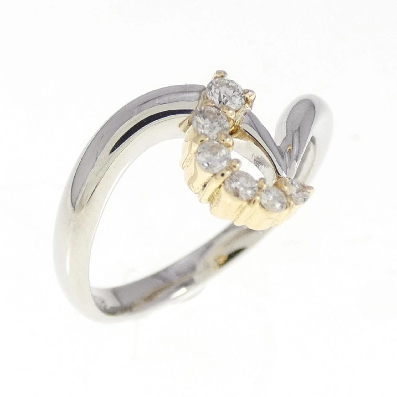 Nhẫn kim cương PT900/K18YG 0.13CT 671201