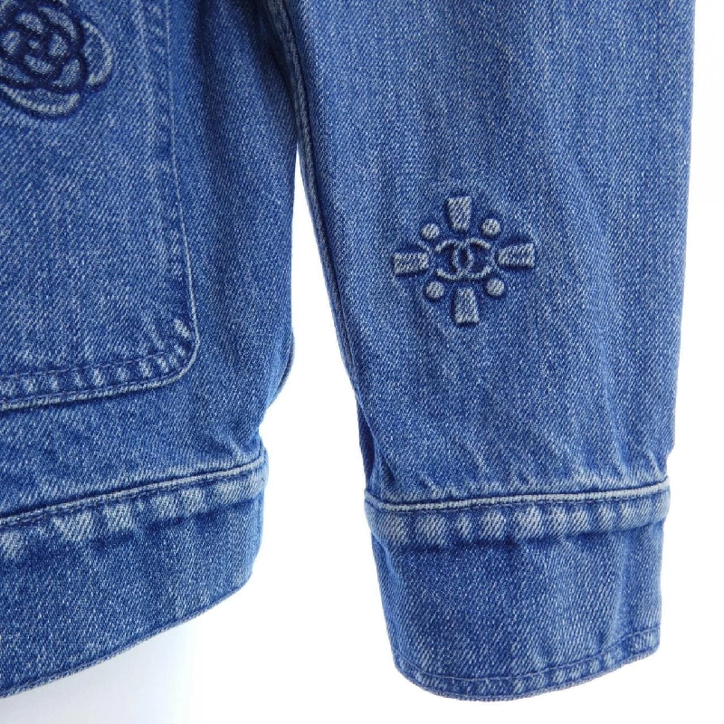 CHANEL P70204V61786 21P Áo khoác denim - Hàng hiệu Authentic 634142