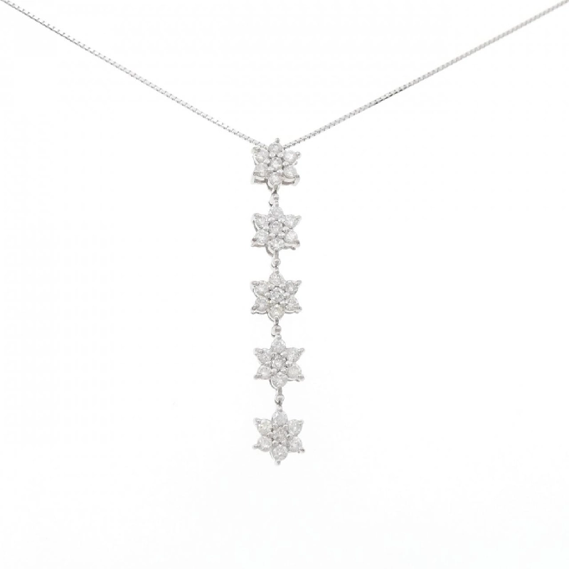 K18WG Dây chuyền kim cương 1.00CT - Hàng hiệu Chính hãng 862485