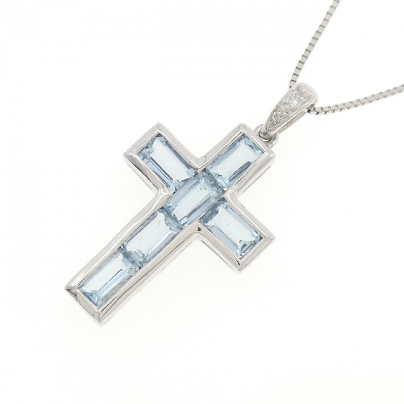 Dây chuyền Aquamarine PT900/PT850 1.43CT - Hàng hiệu Chính hãng 859460