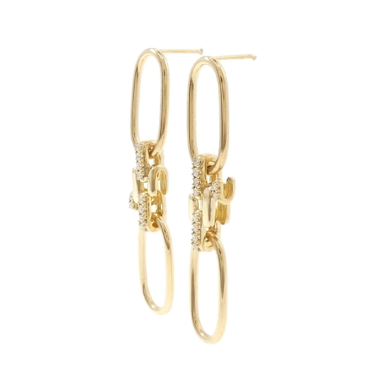 K18YG Bông tai kim cương - Hàng hiệu Chính hãng 876850