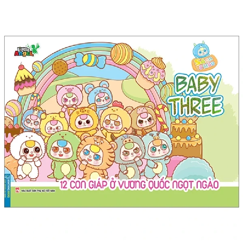 Sách Tô Màu BabyThree 12 Con Giáp Ở Vương Quốc Ngọt Ngào - Little Angel ASB.PO Oreka Blogmeo 230225 389425