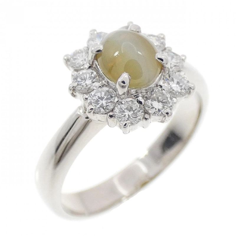 Nhẫn mắt mèo chrysoberyl PT900 0.98CT 671676