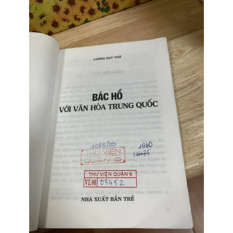 Bác Hồ Với Văn Hóa Trung Quốc - Lương Duy Thứ 731584
