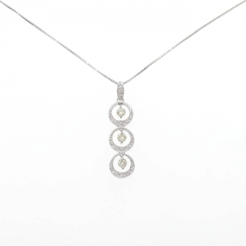 K18WG Dây chuyền kim cương 0.50CT - Hàng hiệu Chính hãng 859264