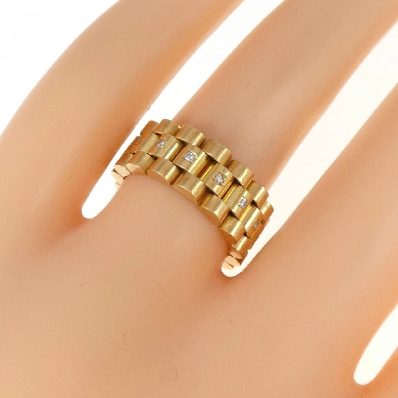 Nhẫn kim cương K18YG 667353