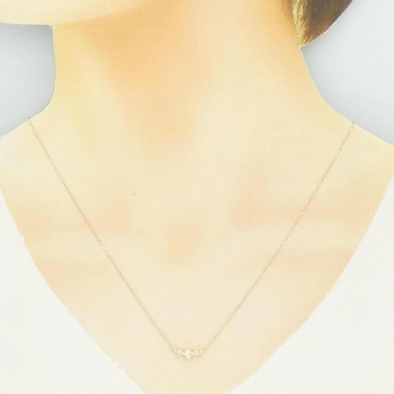 K10YG Dây chuyền kim cương 0.05CT - Hàng hiệu Authentic 858503