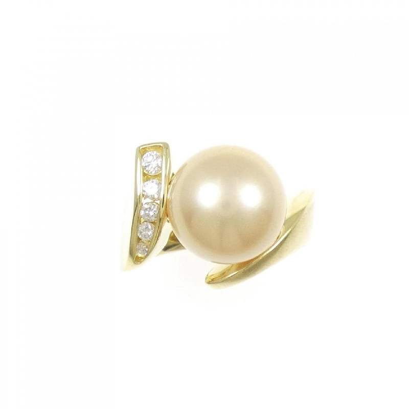 Nhẫn ngọc trai trắng K18YG 11.4mm - Hàng hiệu Authentic 852659