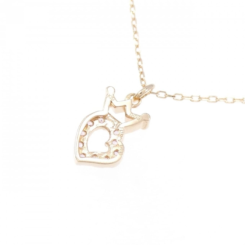 K10PG Vương miện × Trái tim Dây chuyền Sapphire 0.09CT - Hàng hiệu Chính hãng 863366