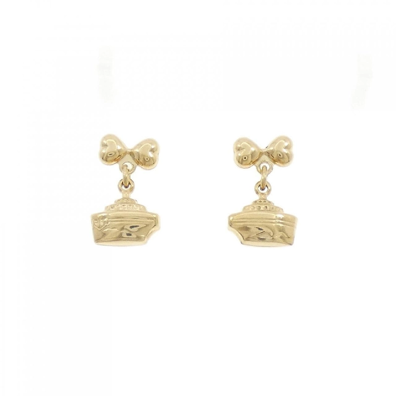 Bông tai 750YG Ruy băng × Du thuyền - Hàng hiệu Chính hãng 868655