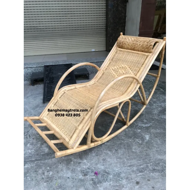 Ghế thư giãn bập bênh 100% mây tự nhiên 718233