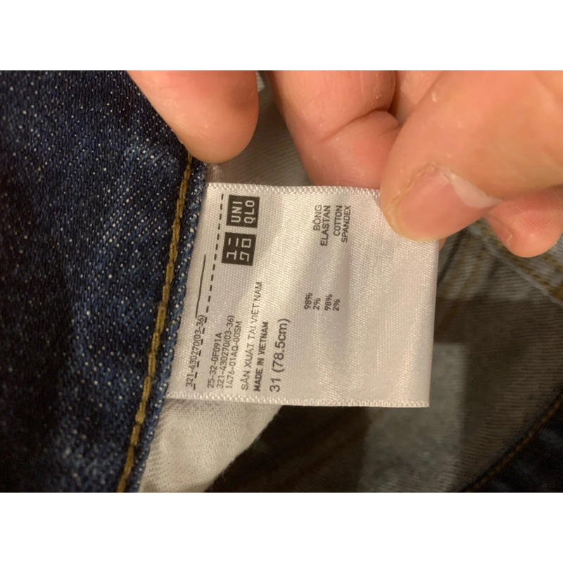 Quần jean Uniqlo size 31 hàng chính hãng 323642