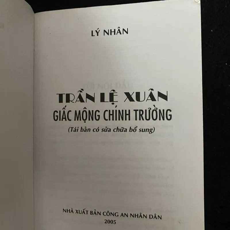 Trần Lệ Xuân - Giấc Mộng Chính Trường. -Lý Nhân 1033006