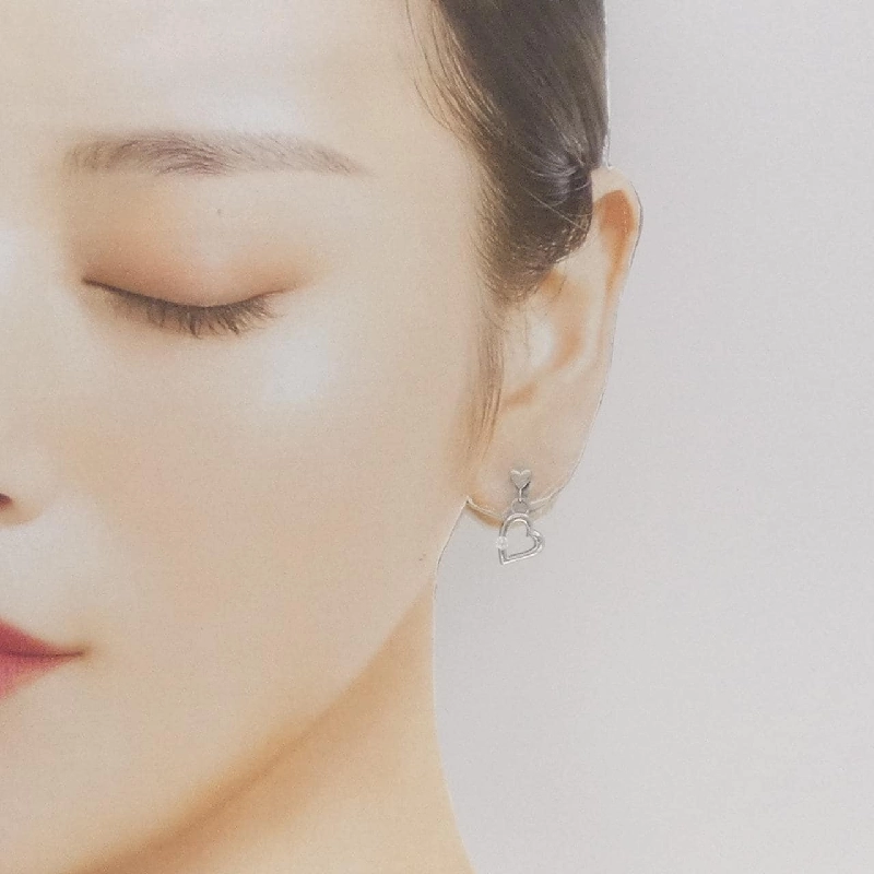 PT900 Bông tai kim cương hình trái tim 0.108CT - Hàng hiệu Chính hãng 867178