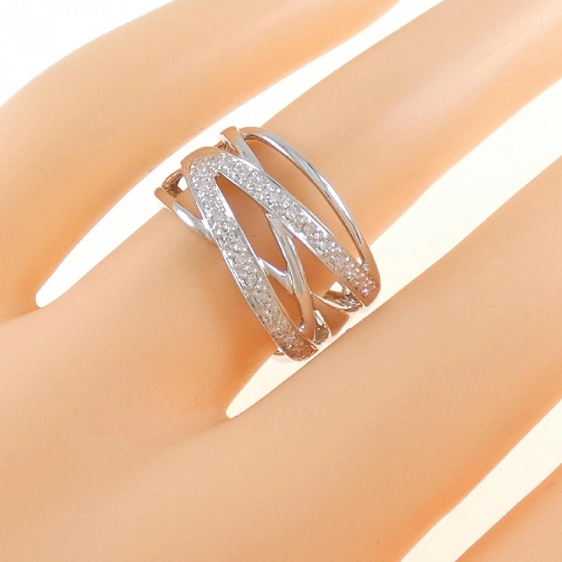 Nhẫn kim cương K18WG 0.10CT 670942