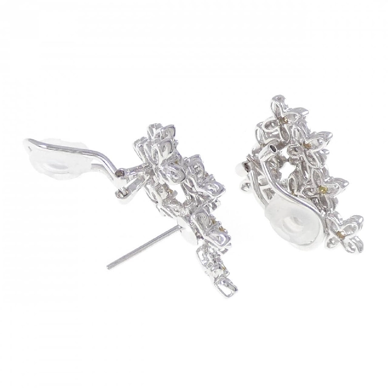 Bông tai/khuyên tai kim cương hoa K18WG 1.48CT - Hàng hiệu Chính hãng 874838