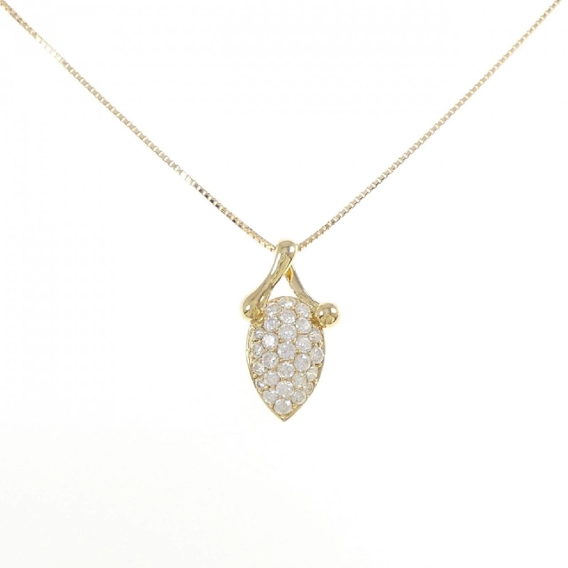 K18YG Pave Diamond Necklace 1.40CT - Hàng hiệu Chính hãng 860714