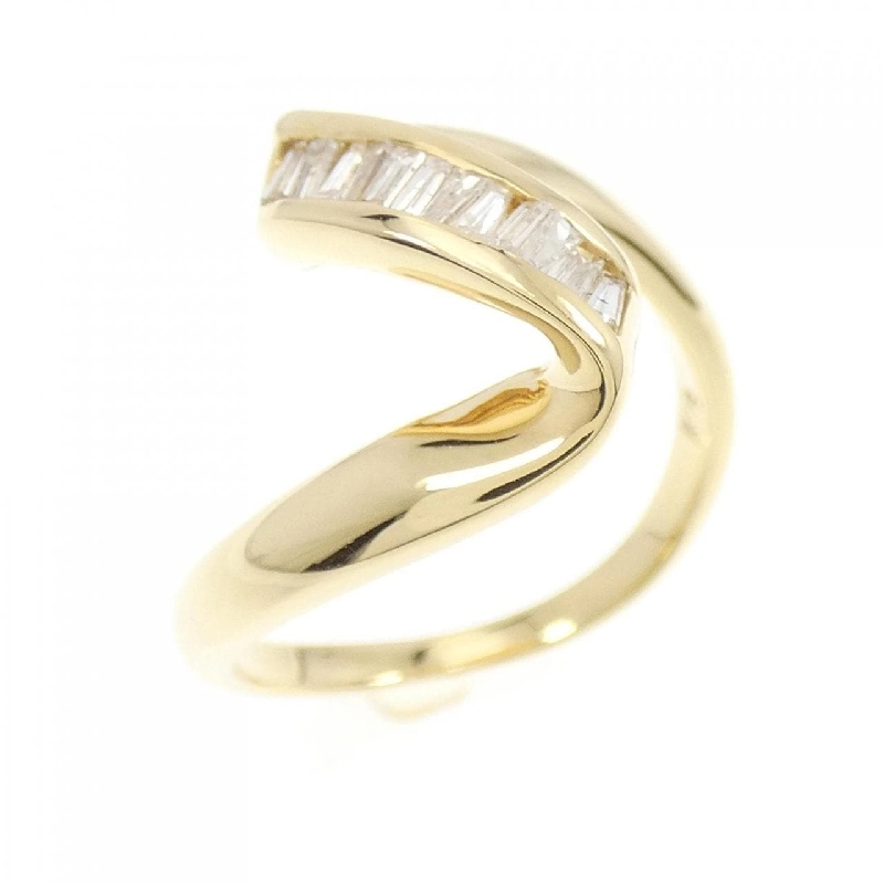 Nhẫn kim cương K18YG 0.17CT 673698