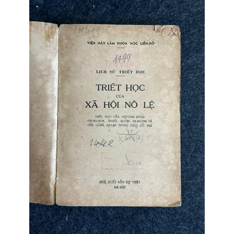 LỊCH SỬ TRIẾT HỌC - TRIẾT HỌC CỦA XÃ HỘI NÔ LỆ 461361