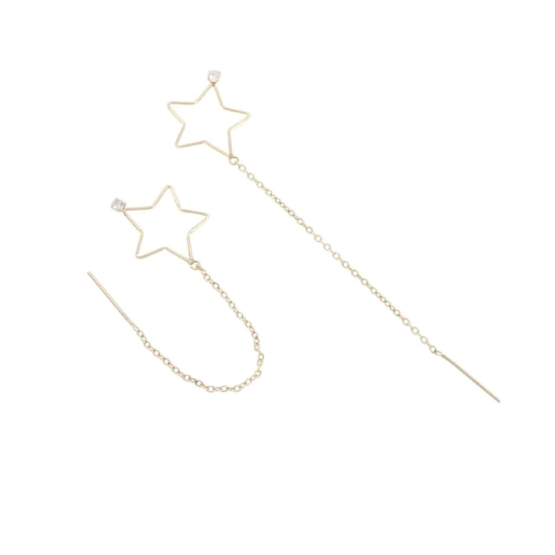 K10YG Ngôi sao Bông tai Cubic - Hàng hiệu Chính hãng 871151