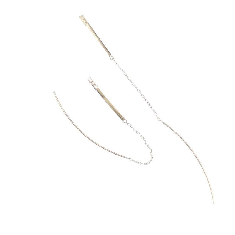 K18YG Bông tai kim cương ba viên 0.06CT - Hàng hiệu Chính hãng 877466