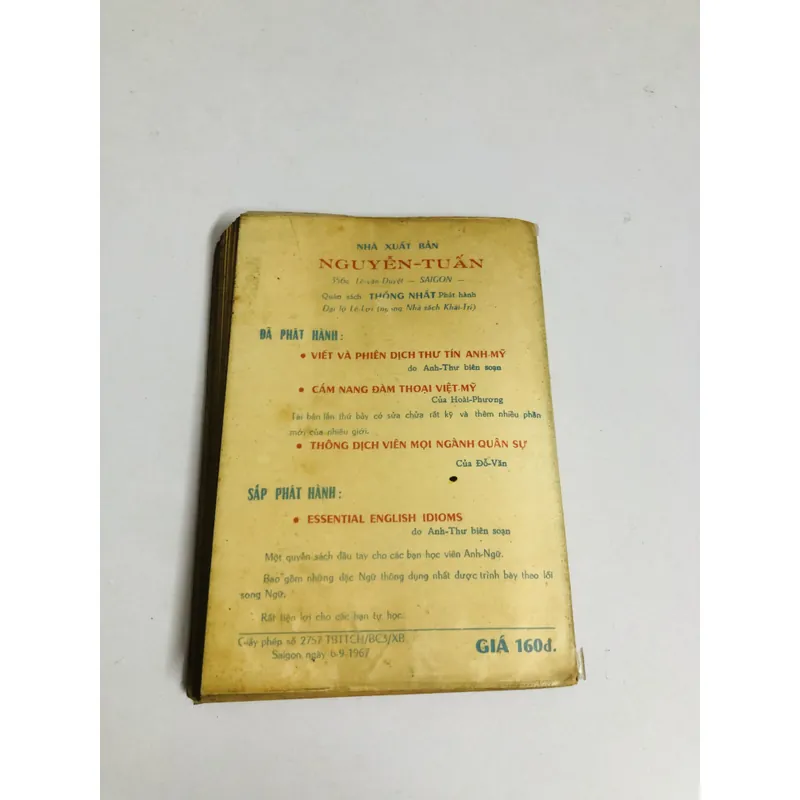 VIẾT VÀ PHIÊN DỊCH THƯ TÍN ANH – MỸ 1967 718062