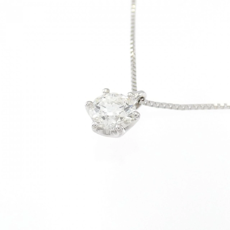 K18WG Solitaire Dây chuyền kim cương 0.327CT - Hàng hiệu Chính hãng 860918