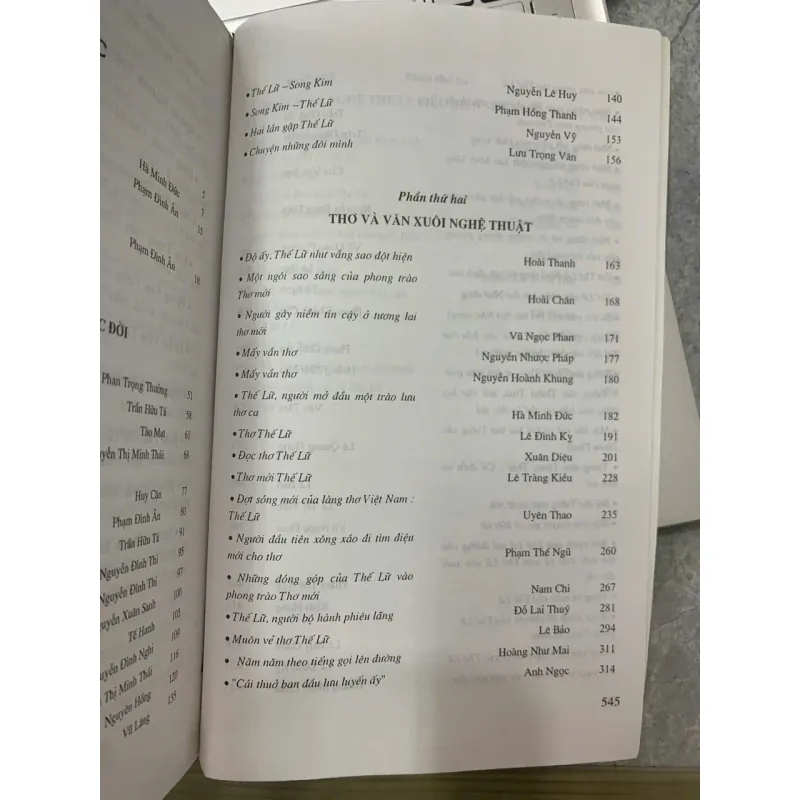 THẾ LỮ VỀ TÁC GIA VÀ TÁC PHẨM 602770