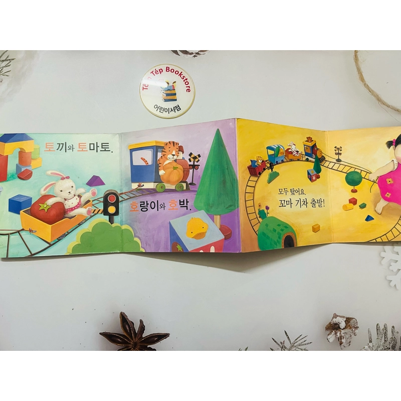 Boardbook ít chữ Tiếng Hàn cho bé- B4 496799