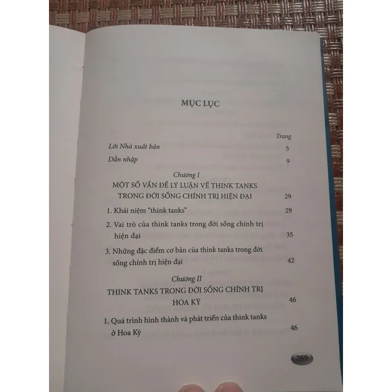 THINK TANKS TRONG ĐỜI SỐNG CHÍNH TRỊ HOA KỲ... 755841