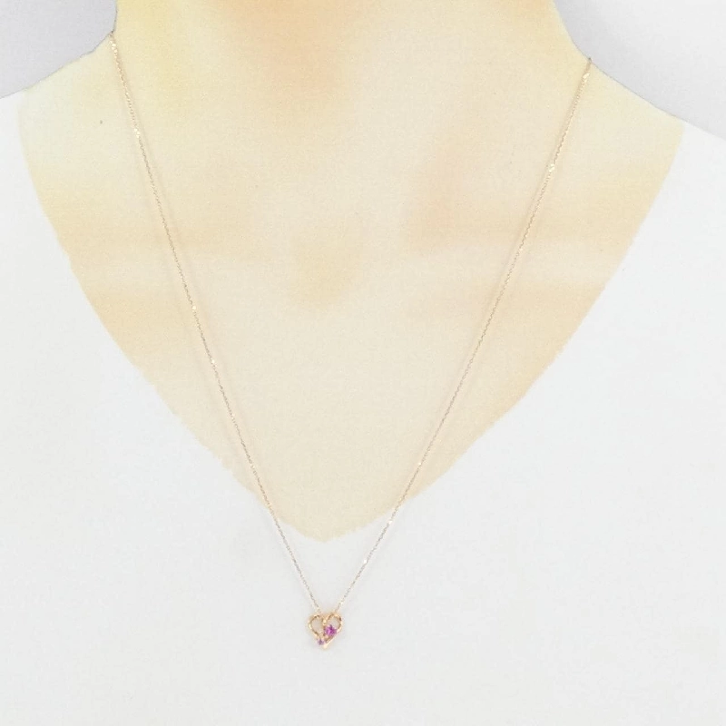 4゜C Hình trái tim Sapphire tổng hợp - Hàng hiệu Authentic 842054