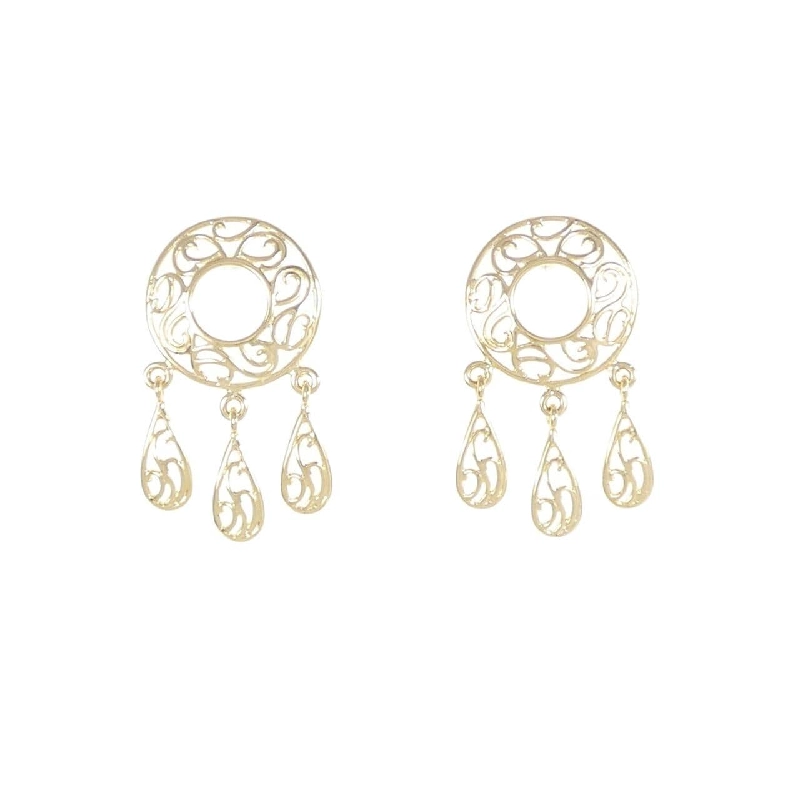 K18YG Bông tai - Hàng hiệu Authentic 872076