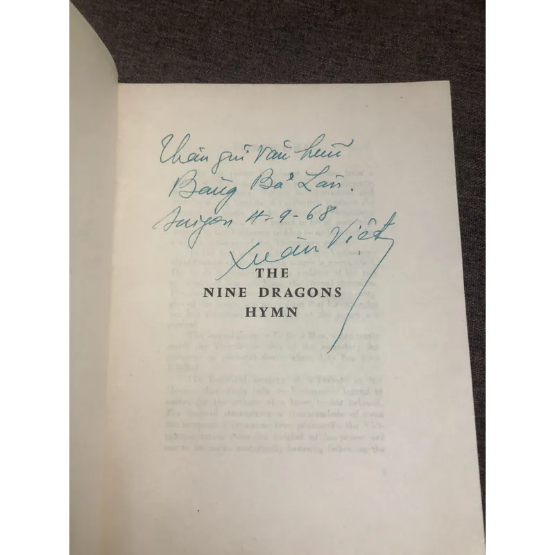 The Nine Dragons Hymn - Xuân Việt (có chữ ký tác giả) 675687