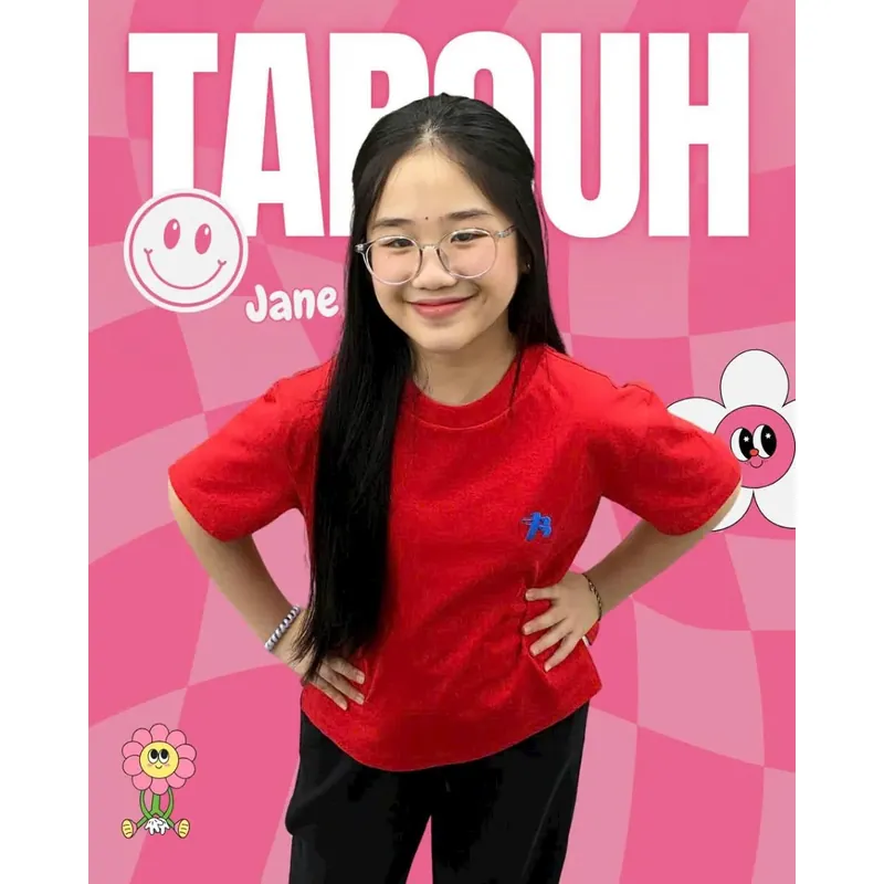 Áo thun xẻ tà màu đỏ 734574