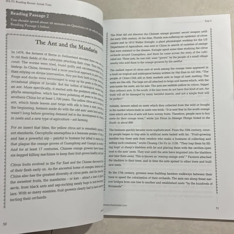 IELTS Reading Recent Actual Tests 720622