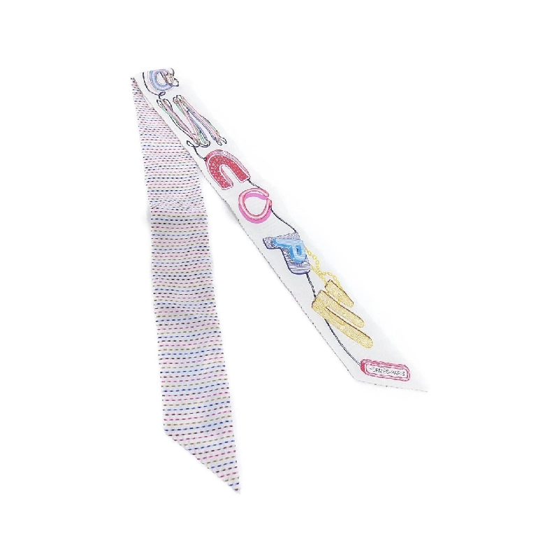 HERMES CHEVALOSCOPE NEON Twilly Poitier 853954S Khăn quàng - Hàng hiệu Chính hãng 806976