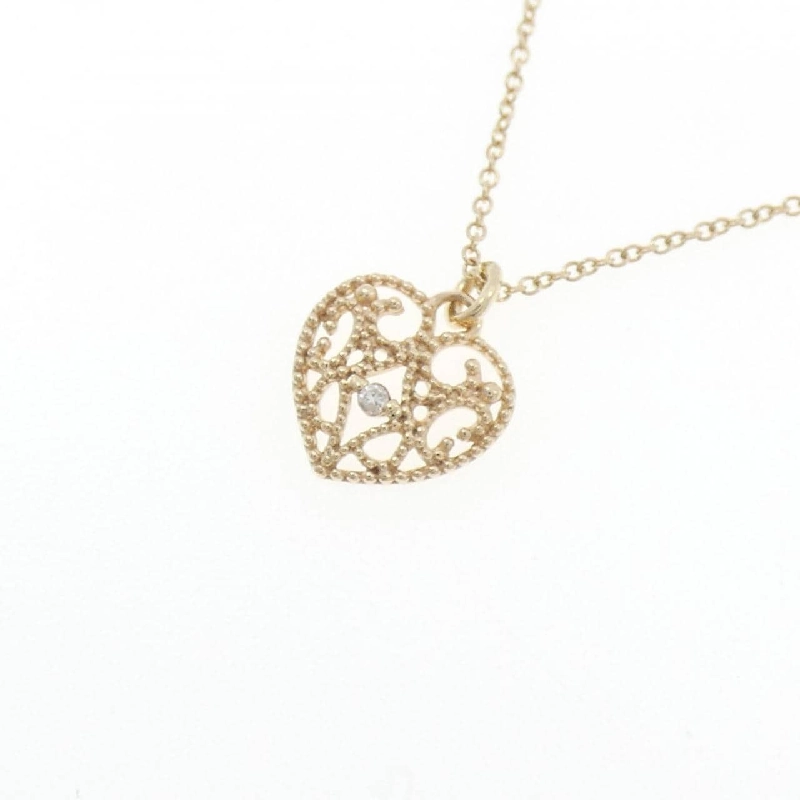 K10YG Dây chuyền hình trái tim kim cương - Hàng hiệu Chính hãng 856865