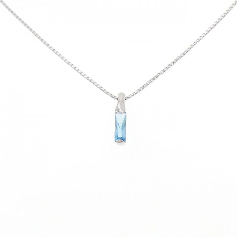 PT900/PT850 Blue Topaz Necklace - Hàng hiệu Authentic 859804