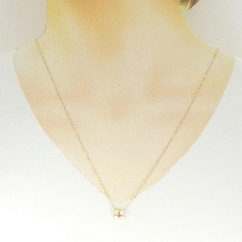 K18YG Hoa Hồng Ruby Dây Chuyền 0.06CT - Hàng hiệu Chính Hãng 847403